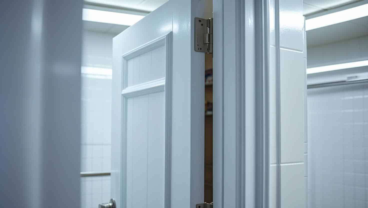 ンビニ店内のトイレのドア